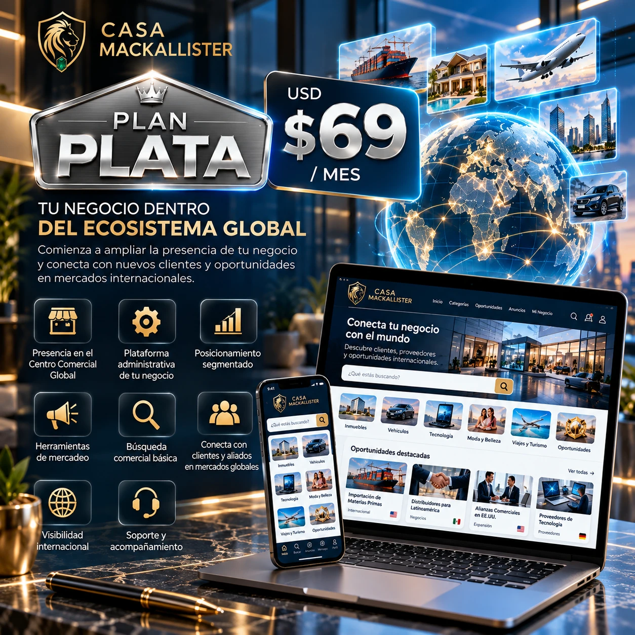 Plan Plata Casa Mackallister, USD 69 al mes y beneficios de la membresía